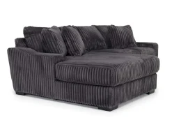 Mor Furniture Casper Sofa Chaise In Pony Slate, Left Facing