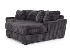 Mor Furniture Casper Sofa Chaise In Pony Slate, Left Facing