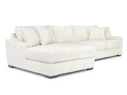 Mor Furniture Casper Sofa Chaise In Pony Slate, Left Facing