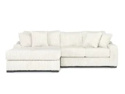 Mor Furniture Casper Sofa Chaise In Pony Slate, Left Facing