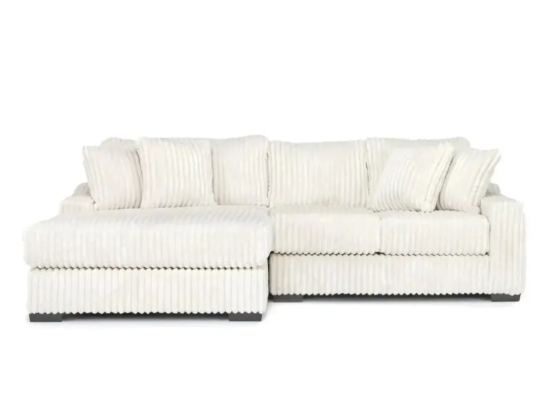 Mor Furniture Casper Sofa Chaise In Pony Slate, Left Facing