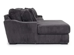 Mor Furniture Casper Sofa Chaise In Pony Slate, Left Facing