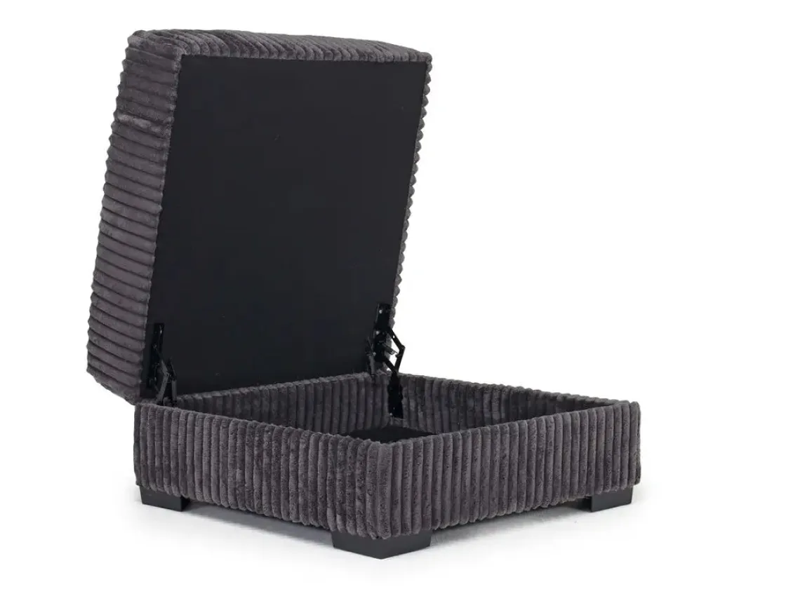 Mor Furniture Casper Storage Ottoman In Pony Slate