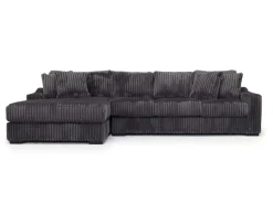 Mor Furniture Casper Xl Sofa Chaise In Pony Slate, Left Facing