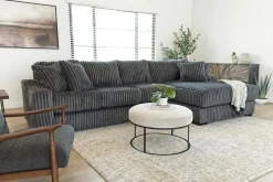 Mor Furniture Casper Xl Sofa Chaise In Pony Slate, Left Facing