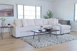Mor Furniture Casper Xl Sofa Chaise In Pony Slate, Left Facing