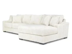 Mor Furniture Casper Xl Sofa Chaise In Pony Slate, Left Facing
