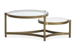 Mor Furniture Cassidy Coffee Table In Aged Brass