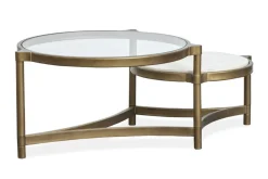 Mor Furniture Cassidy Coffee Table In Aged Brass