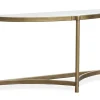 Mor Furniture Cassidy Sofa Table In Aged Brass