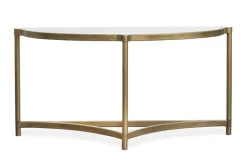 Mor Furniture Cassidy Sofa Table In Aged Brass