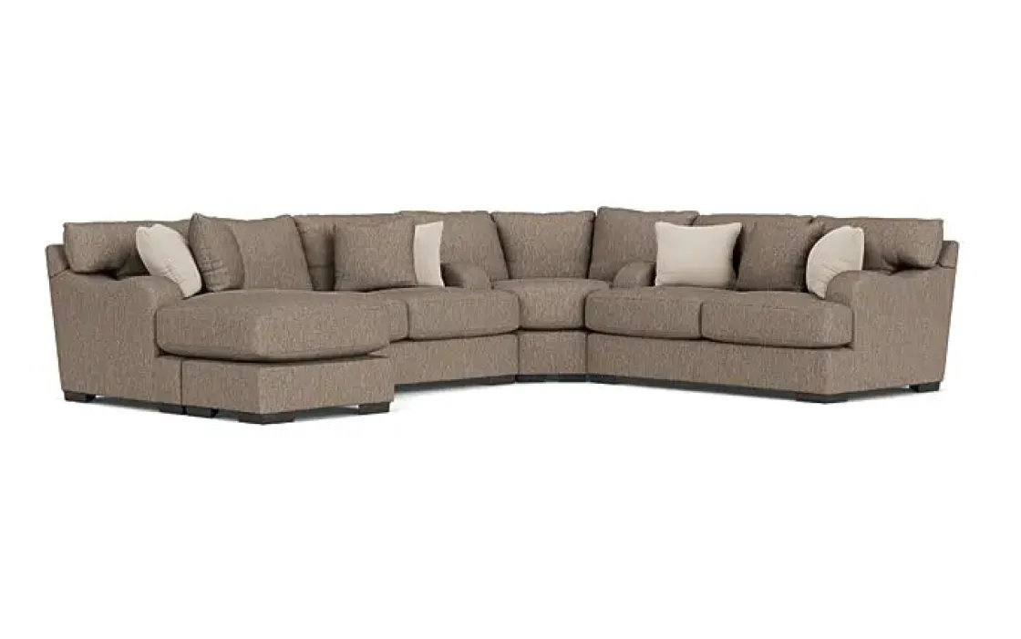 Mor Furniture Catamaran 3 Piece Reversible Chaise Sectional In