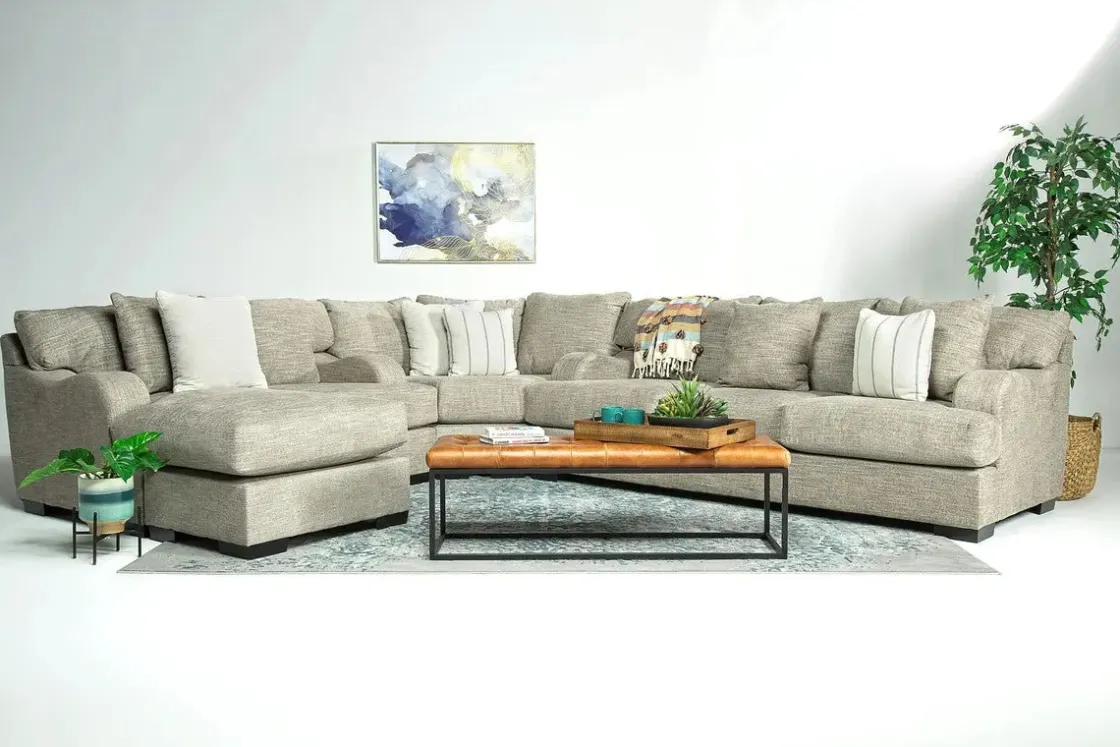 Mor Furniture Catamaran 3 Piece Reversible Chaise Sectional In