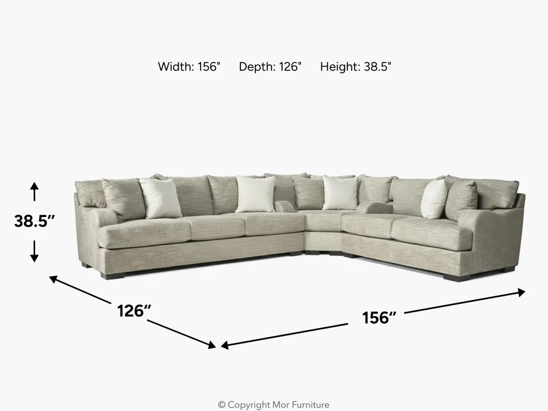 Mor Furniture Catamaran 3 Piece Sectional In