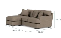 Mor Furniture Catamaran Reversible Sofa Chaise In