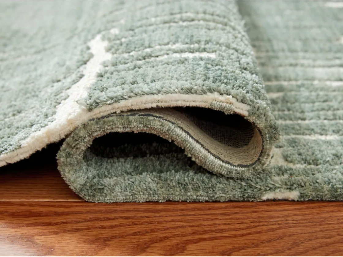 Mor Furniture Cayworth Rug In Teal/White, 5x7