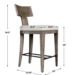 Mor Furniture Celini Outdoor Counter Height Stool In Brown