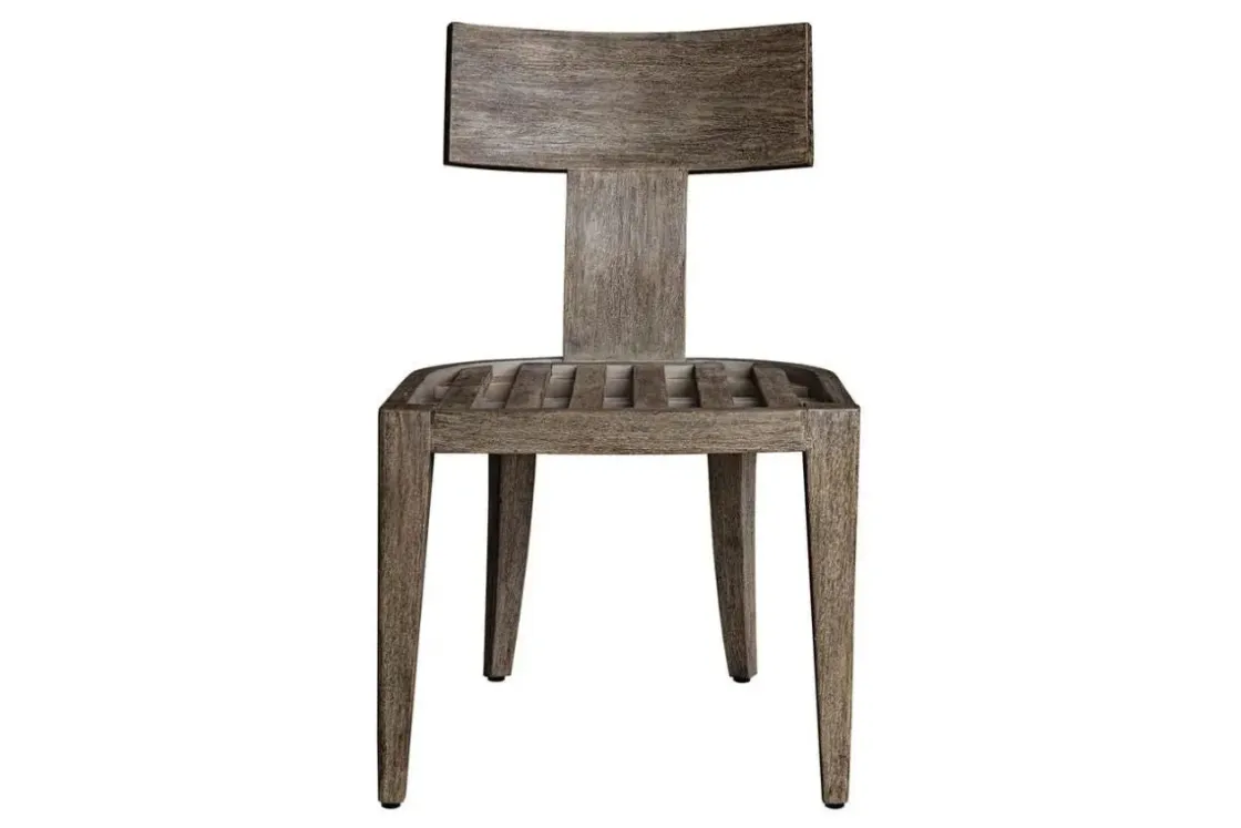 Mor Furniture Celini Outdoor Side Chair In Brown, Set Of 2