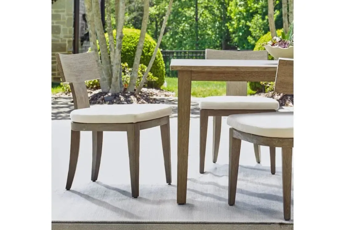 Mor Furniture Celini Outdoor Side Chair In Brown, Set Of 2