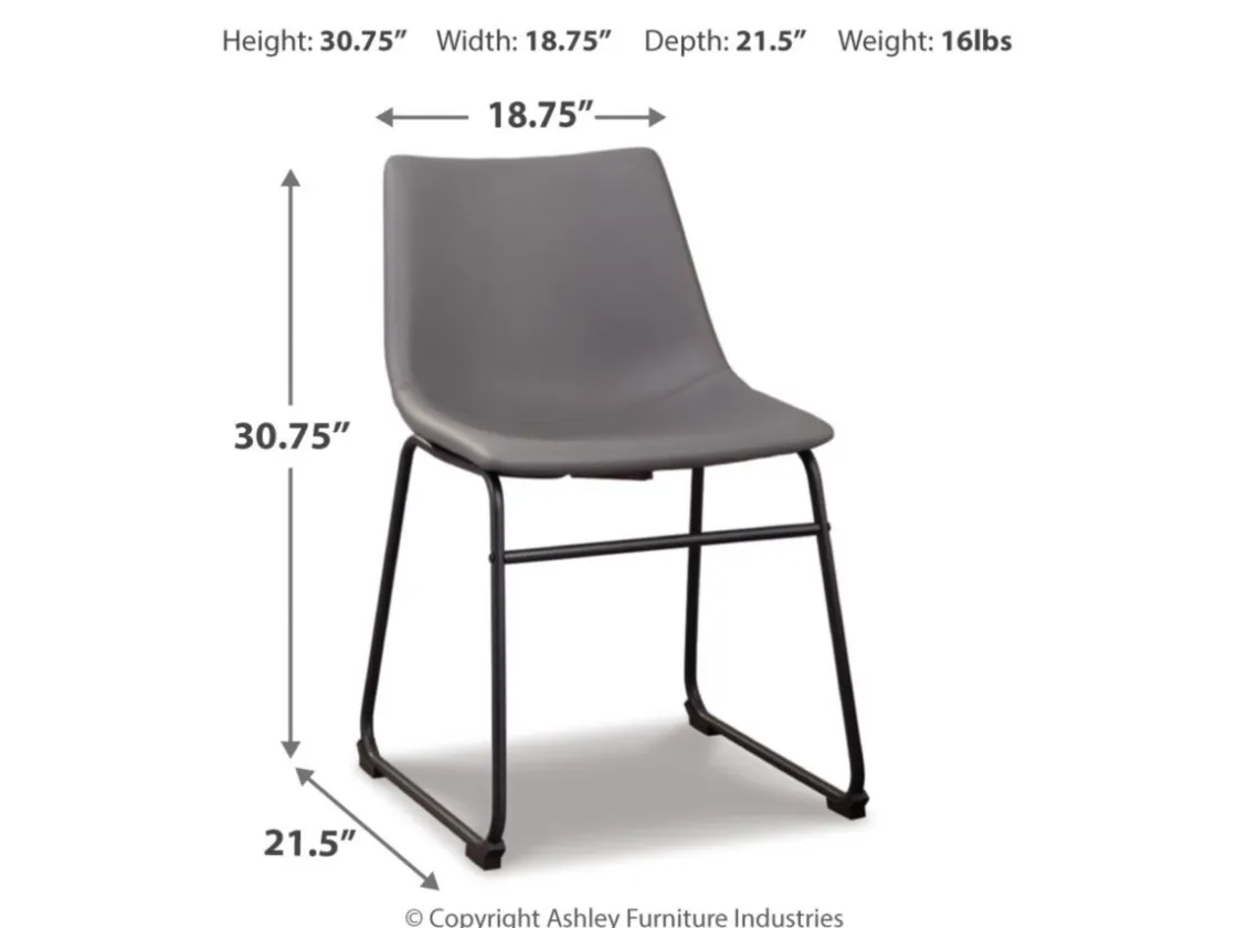 Mor Furniture Centiar Side Chair In Black