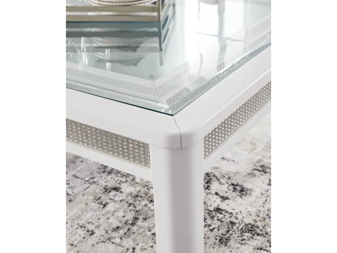 Mor Furniture Chalanna Dining Table & 6 Chairs In White