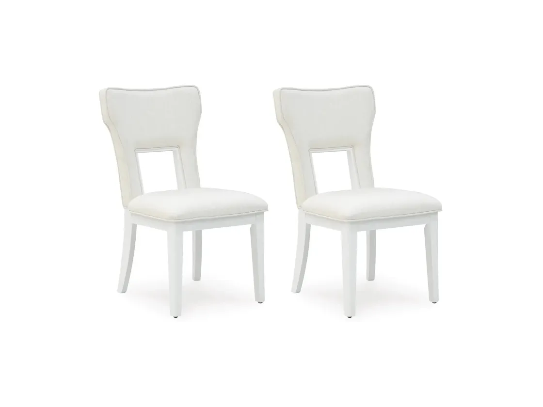 Mor Furniture Chalanna Dining Table & 6 Chairs In White