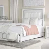 Mor Furniture Chalanna Storage Bed, Dresser, Mirror & Nightstand In White, Queen