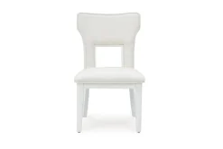 Mor Furniture Chalanna Upholstered Side Chair In White, Set Of 2