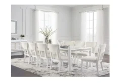 Mor Furniture Chalanna Upholstered Side Chair In White, Set Of 2