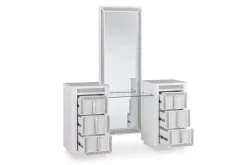 Mor Furniture Chalanna Vanity & Mirror In White