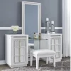 Mor Furniture Chalanna Vanity, Mirror & Stool In White