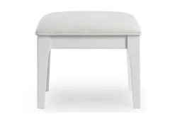 Mor Furniture Chalanna Vanity, Mirror & Stool In White