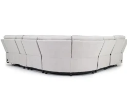 Mor Furniture Chanell 6 Piece 2 Power Sectional In New Nappa Gray
