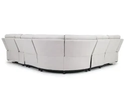 Mor Furniture Chanell 6 Piece Reclining Sectional W/ Armless Recliner In New Nappa Gray