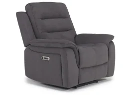 Mor Furniture Chanell 2 Power Recliner In New Nappa Gray