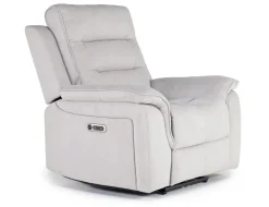 Mor Furniture Chanell 2 Power Recliner In New Nappa Gray