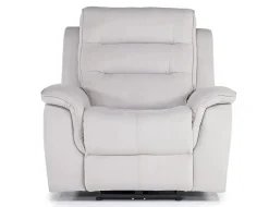 Mor Furniture Chanell 2 Power Recliner In New Nappa Gray
