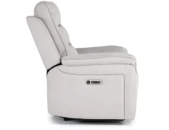 Mor Furniture Chanell 2 Power Recliner In New Nappa Gray