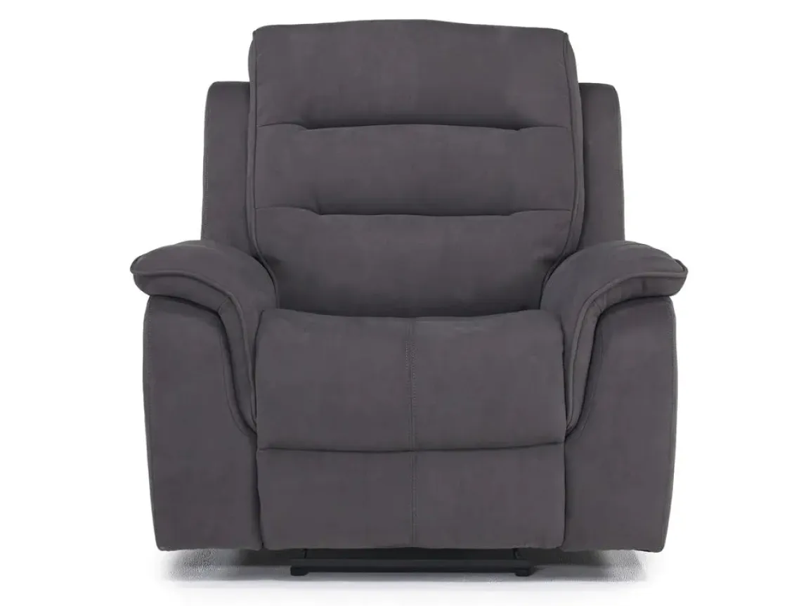 Mor Furniture Chanell Recliner In New Nappa Gray