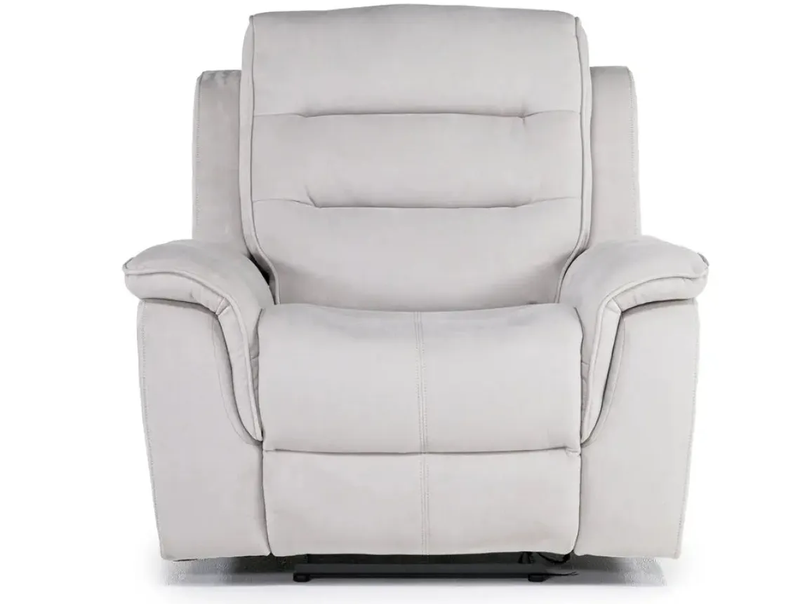 Mor Furniture Chanell Recliner In New Nappa Gray
