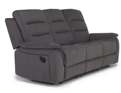 Mor Furniture Chanell Reclining Sofa & Console Loveseat In New Nappa Gray