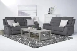 Mor Furniture Chanell Reclining Sofa In New Nappa Gray