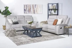 Mor Furniture Chanell Reclining Sofa In New Nappa Gray