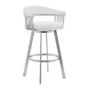 Mor Furniture Chelsea Swivel Barstool In White