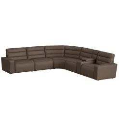 Mor Furniture Chelsey 6 Piece Power Sectional In Bozeman Saddle