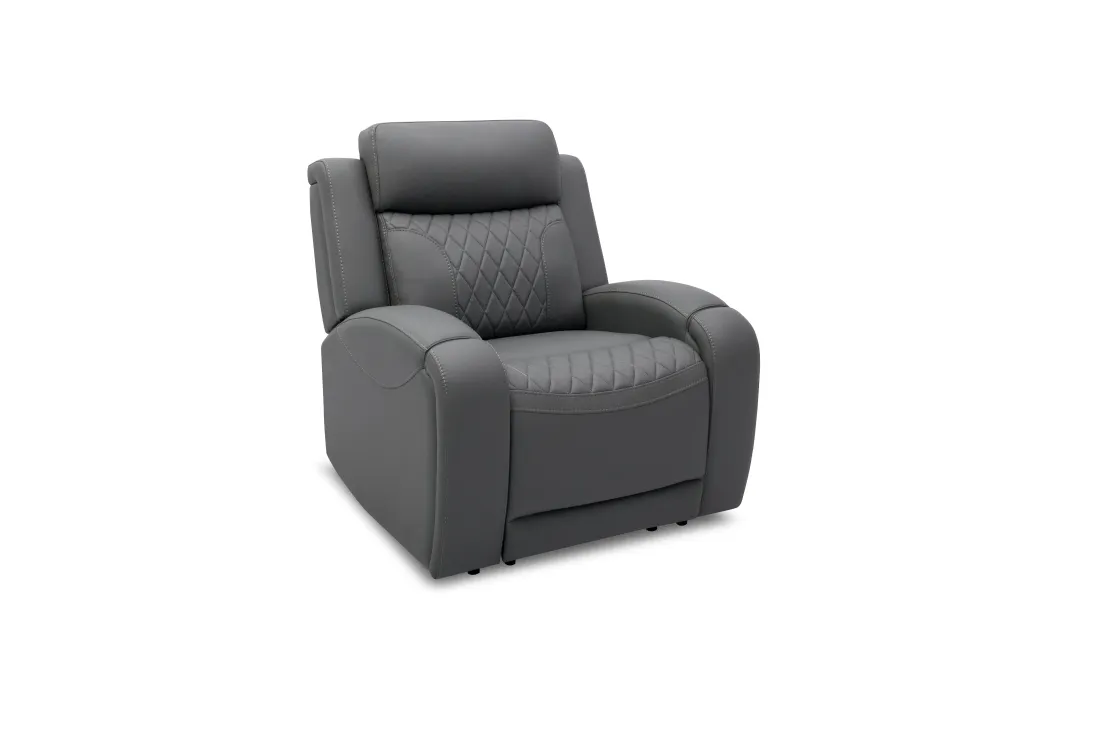 Mor Furniture Chillax 2 Power Recliner In Dark Gray