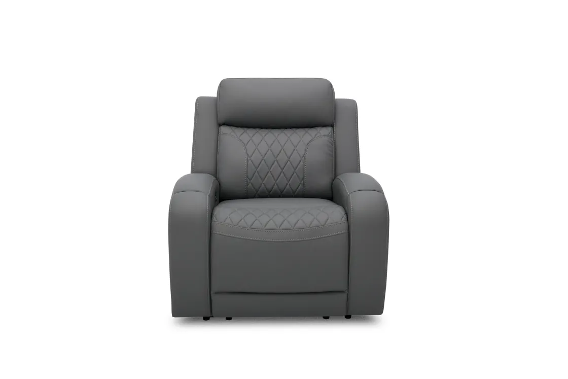 Mor Furniture Chillax 2 Power Recliner In Dark Gray