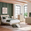 Mor Furniture Cielden Panel Bed, Dresser, Mirror & Nightstand In Tan, Twin