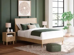 Mor Furniture Cielden Panel Bed In Tan, Twin