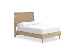 Mor Furniture Cielden Panel Bed In Tan, Twin